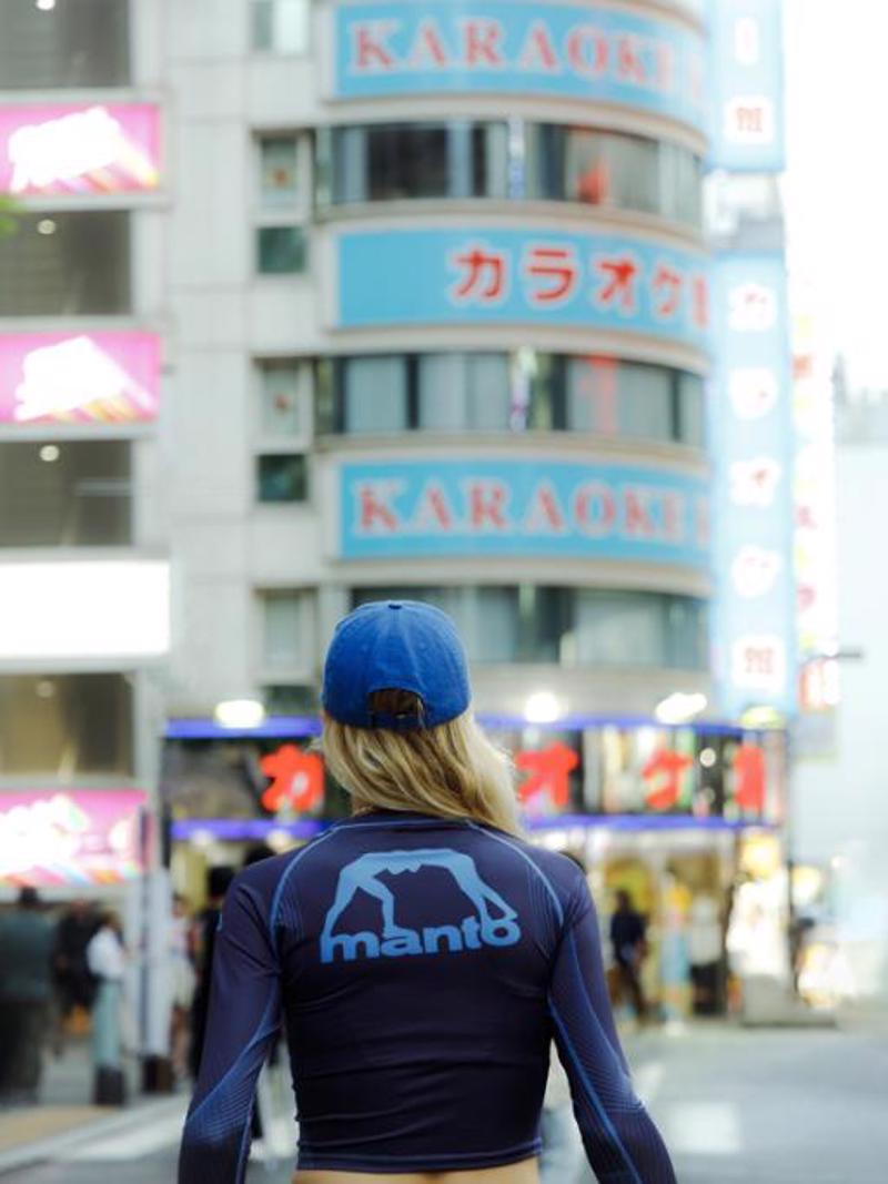 MANTO women rashguard DEFEND blue